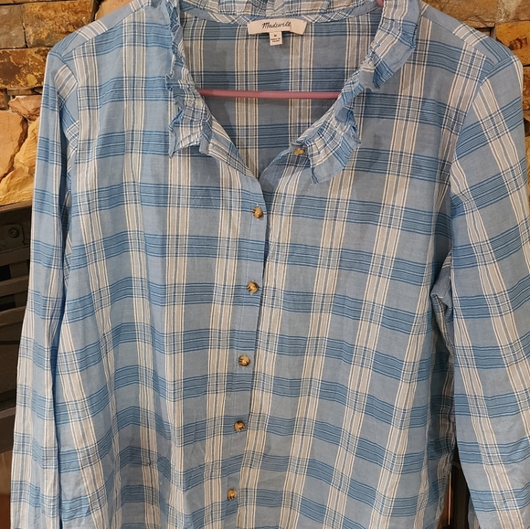 Madewell Ruffle Collar Blouse - Picture 3 of 5